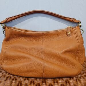 J. Crew Tan Leather Hobo Bag